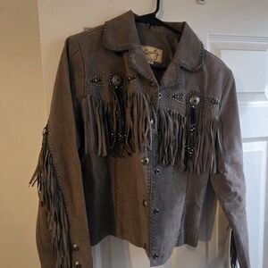 Scully Women's Brown Fringe Jacket